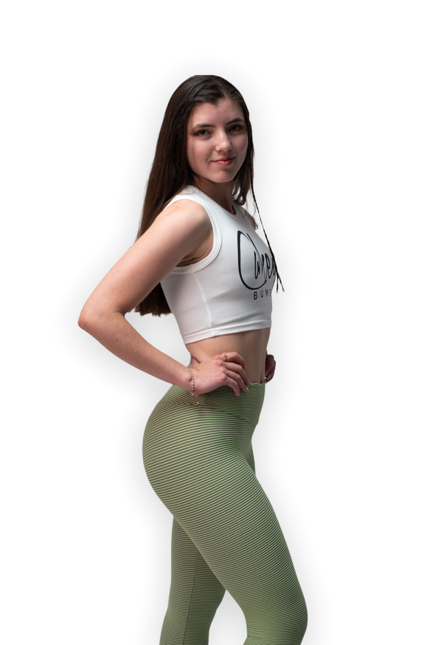 Lime Ribbed Leggings