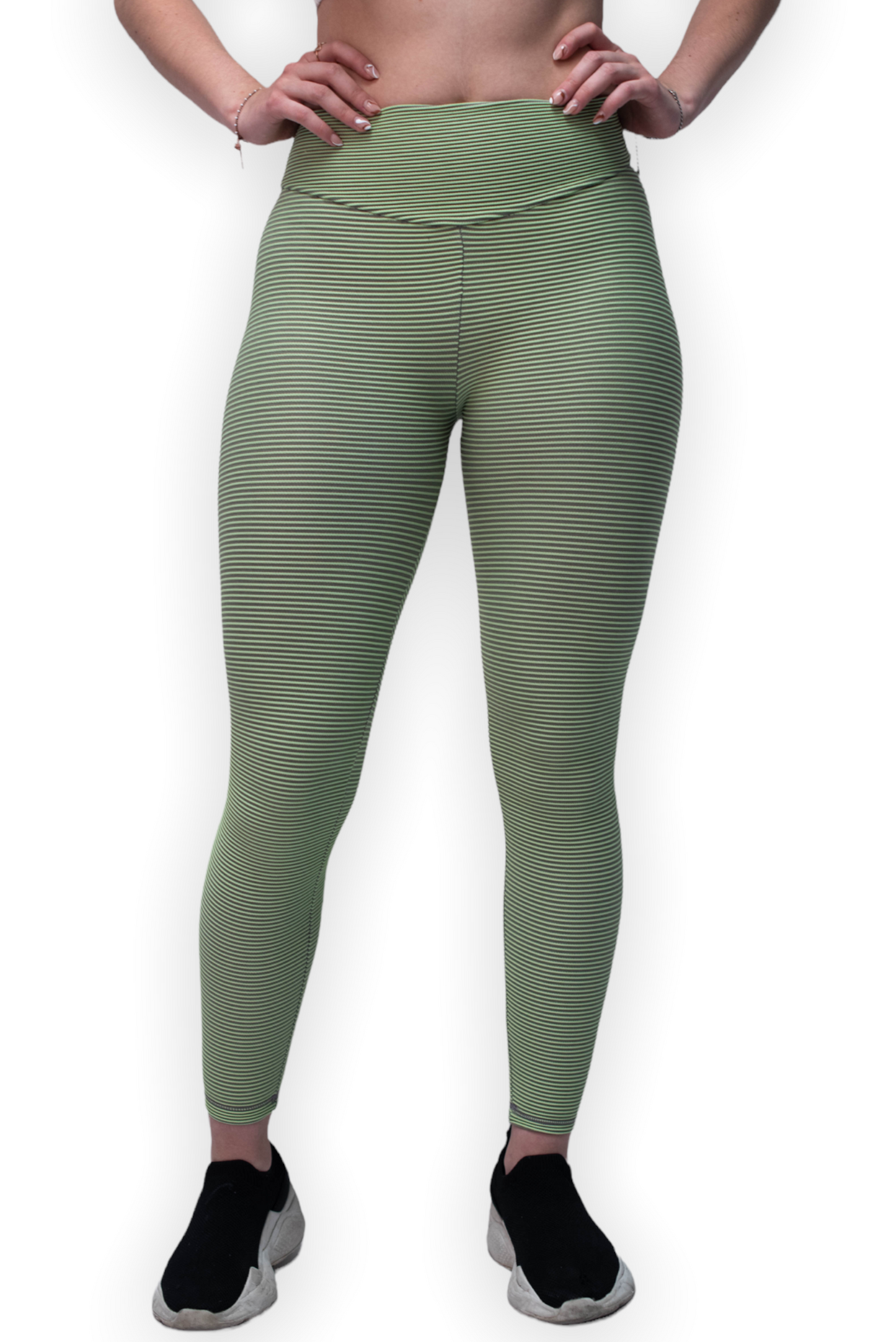 Lime Ribbed Leggings