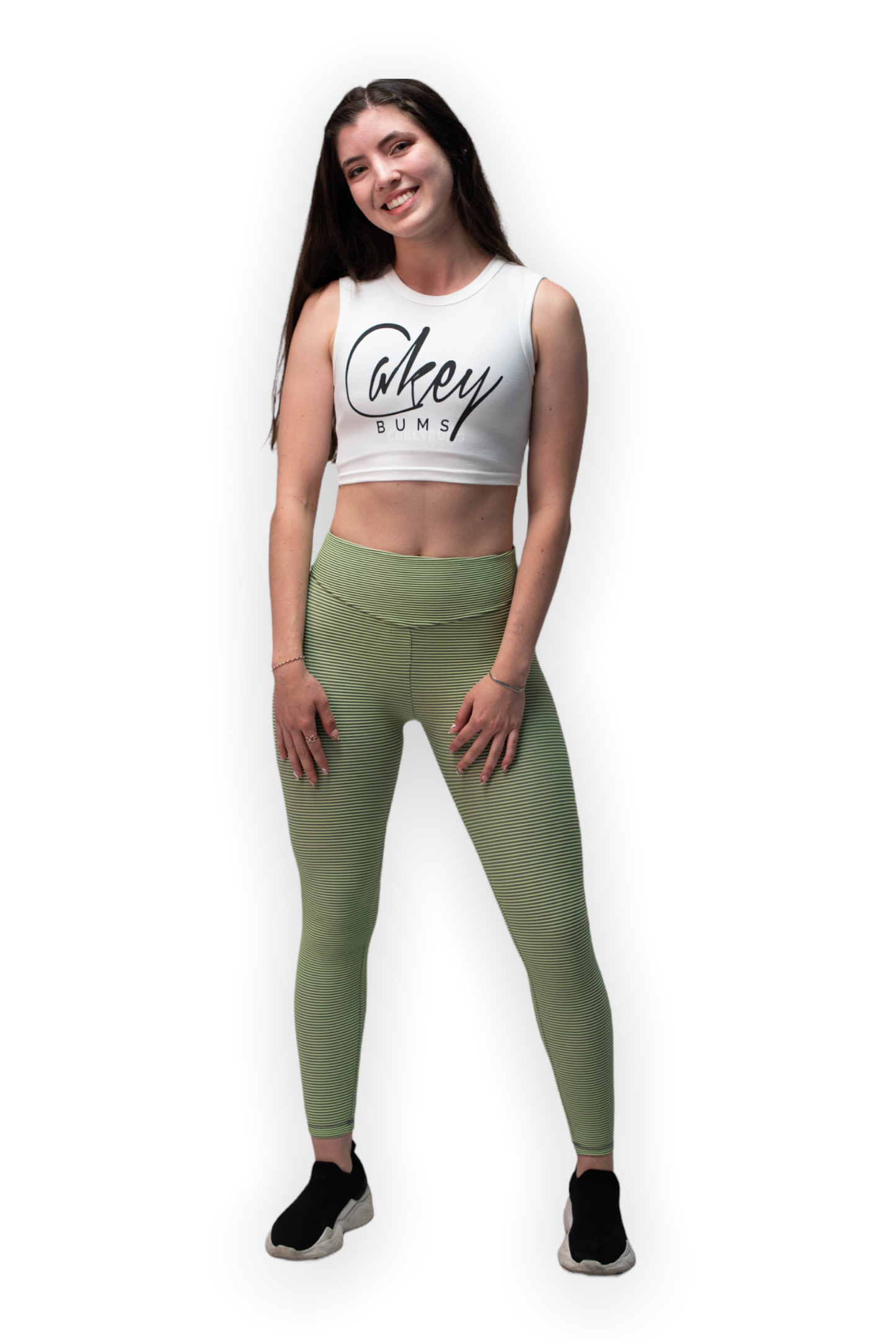 Lime Ribbed Leggings