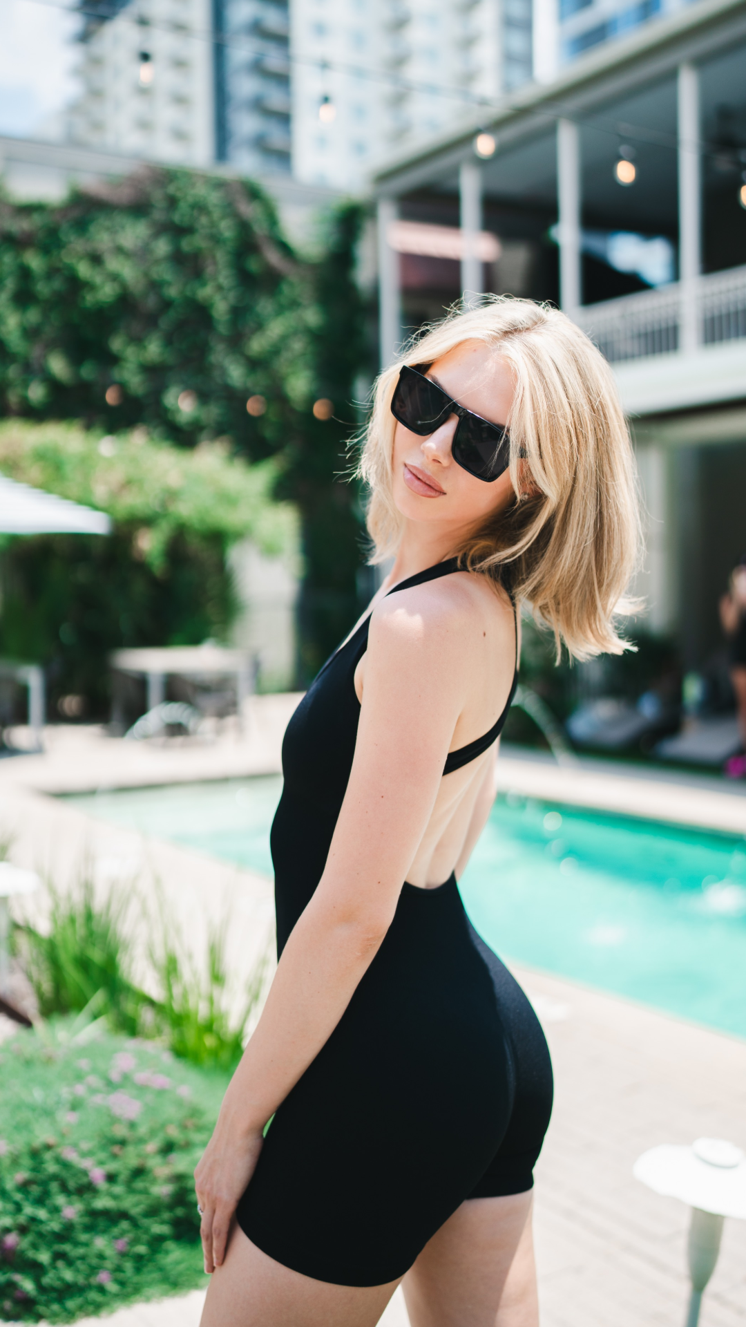 Black ICING Seamless Romper