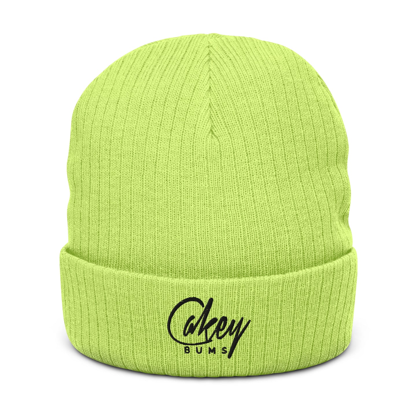 CakeyBums Ribbed knit beanie