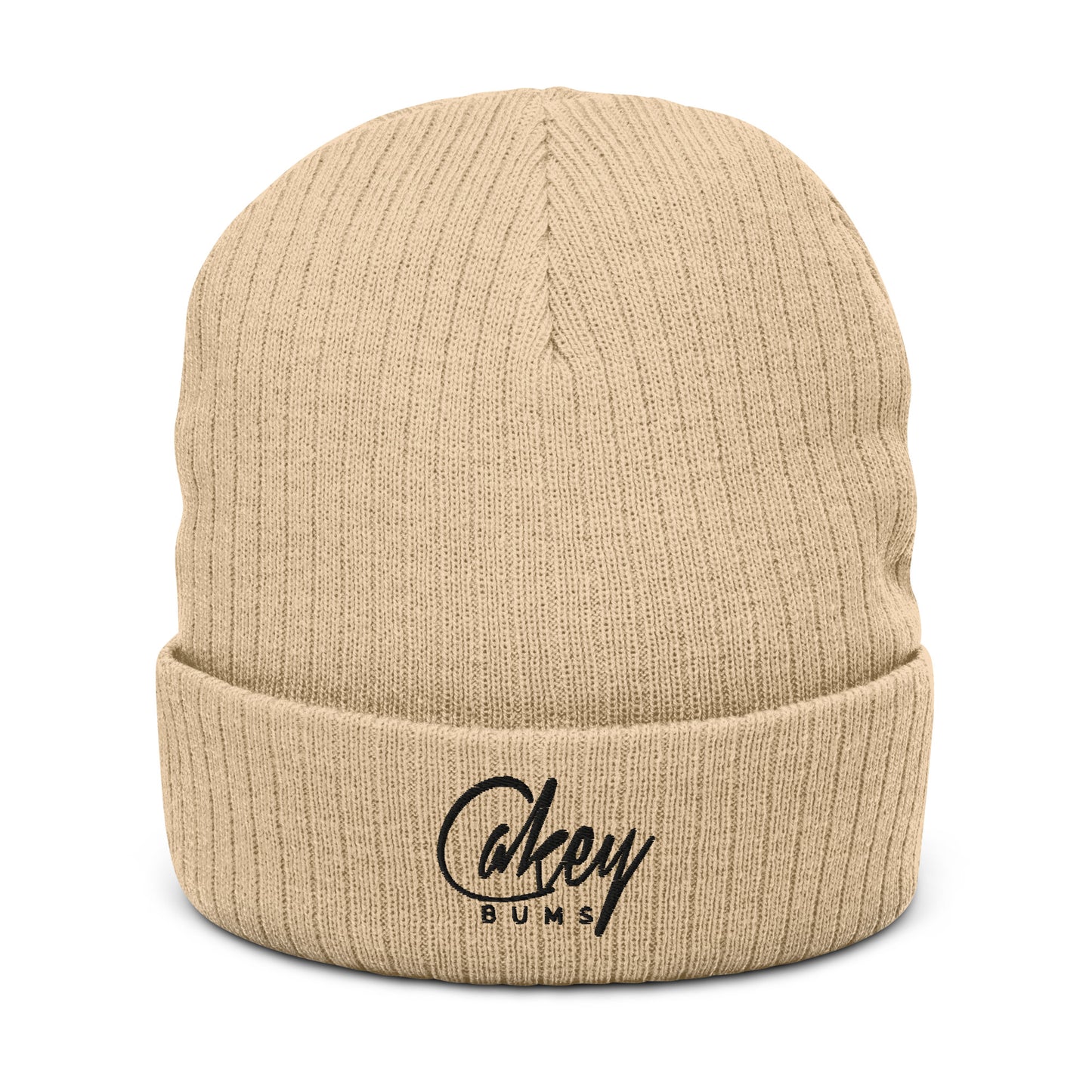 CakeyBums Ribbed knit beanie